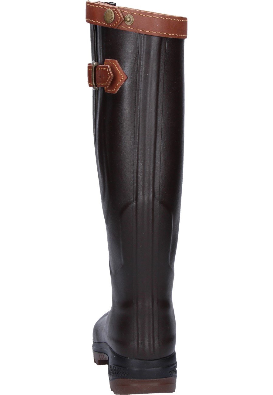 Aigle Parcours Signature Rubber Boots In Brown A High Tec Welly