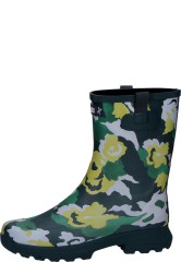 ALYA PRINT AQUA FLOWER mid-height wellington boots for women by Aigle