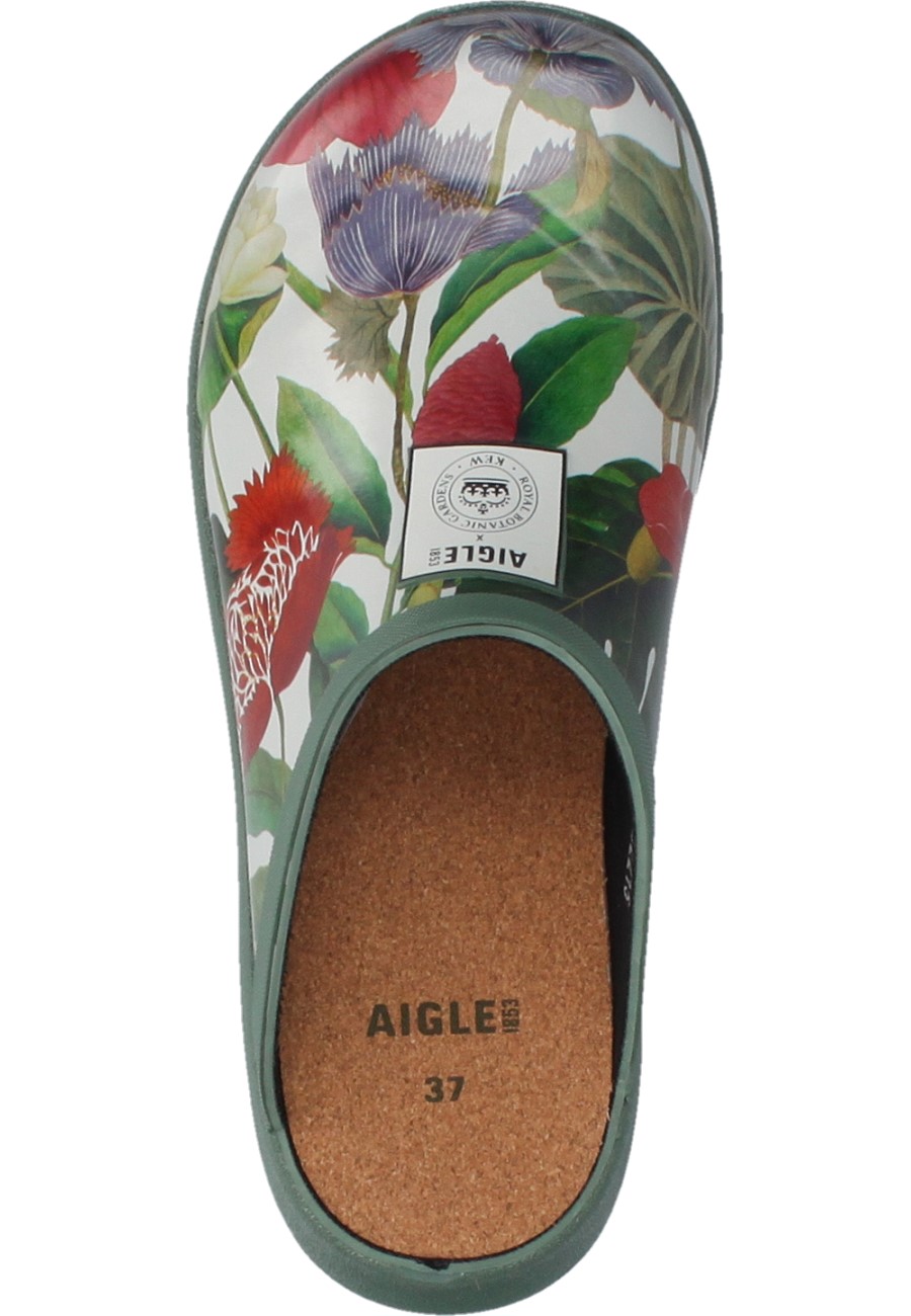 Fashionable garden clog CORLAY PRINT VINTAGE for women by Aigle