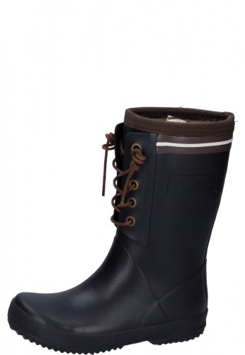 Rubber boots Lace Thermon in green or black of Bisgaard