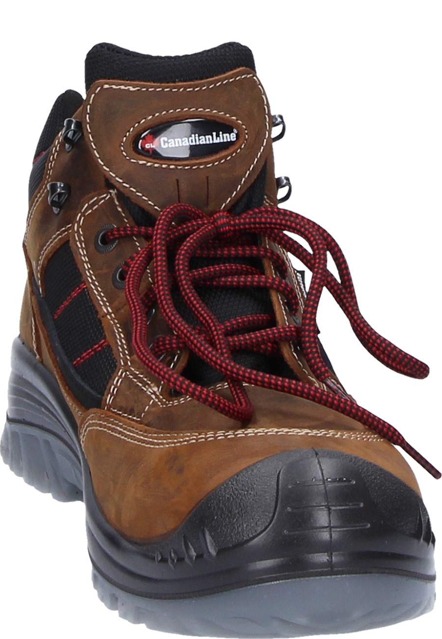 to EN 20345:201 High brown- Work Shoes - Line -Sherpa ISO Canadian a shoe safety