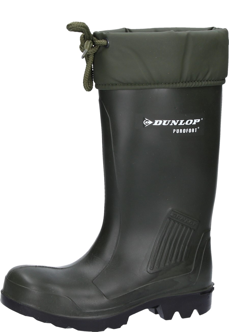 Dunlop -Purofort Thermoflex Full Safety- Rubber Boots In Green - Steel ...