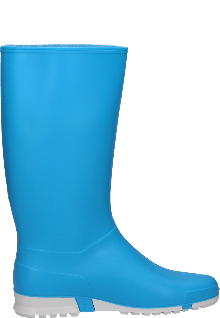 Sport light blue wellington boots for leisure time by Dunlop
