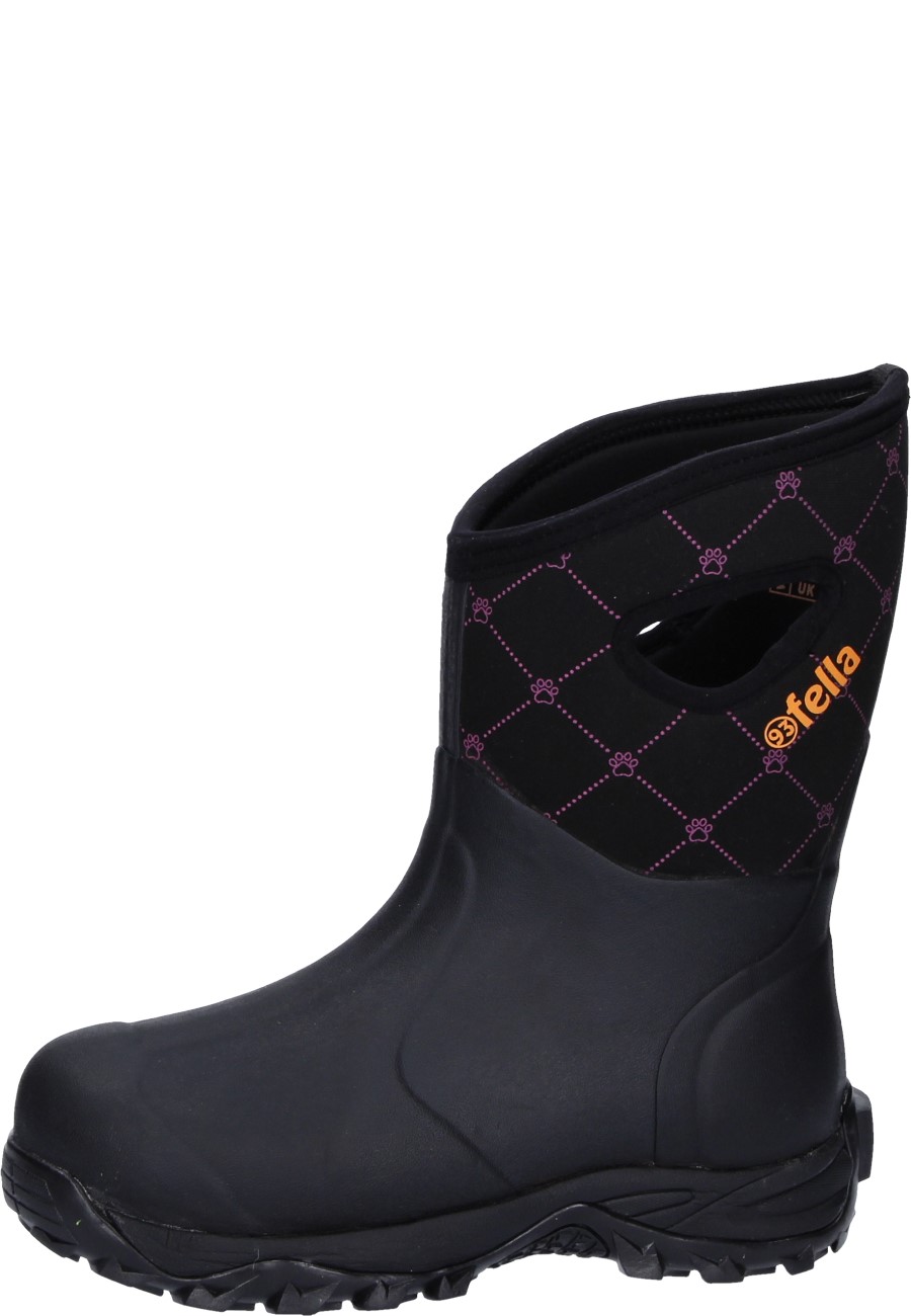 purple wellington boots