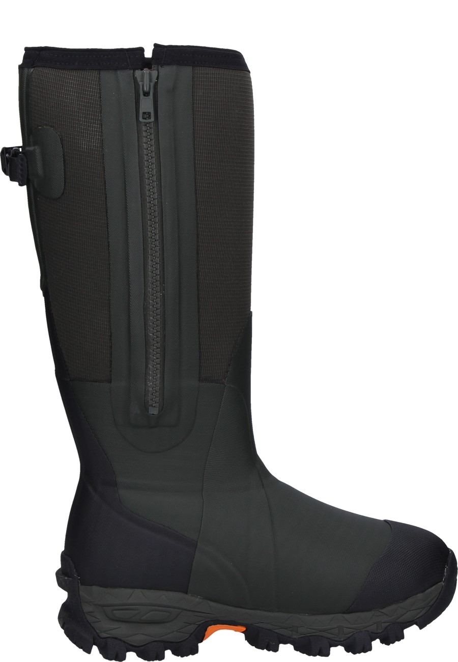 Mens rubber sale boots with zipper