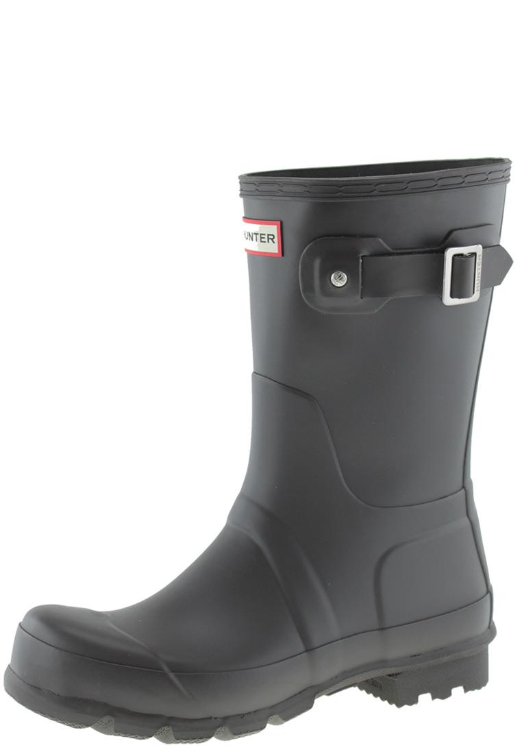 Mens Original Short Wellington Boots Slate By Hunter