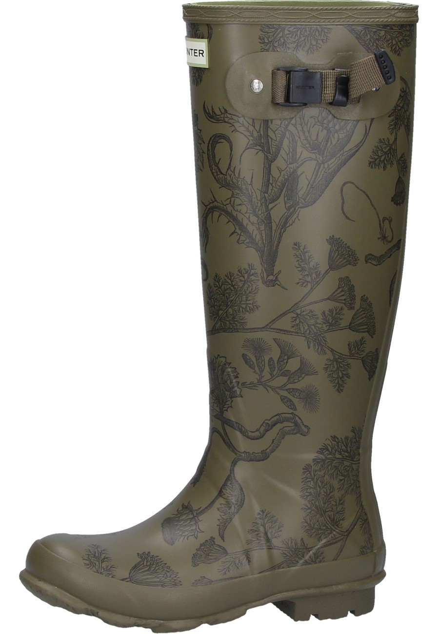 hunter floral boots