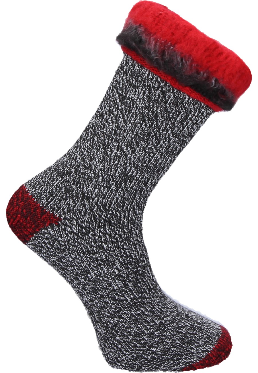 Practical thermal socks ORIGINAL LORTEN black-red by Heat Holders for men