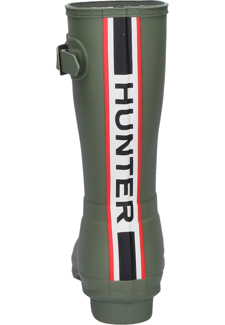 Half high women's rubber boot ORIGINAL SHORT BACKSTRAP green by Hunter