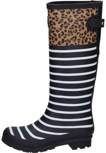 joules leopard stripe wellies