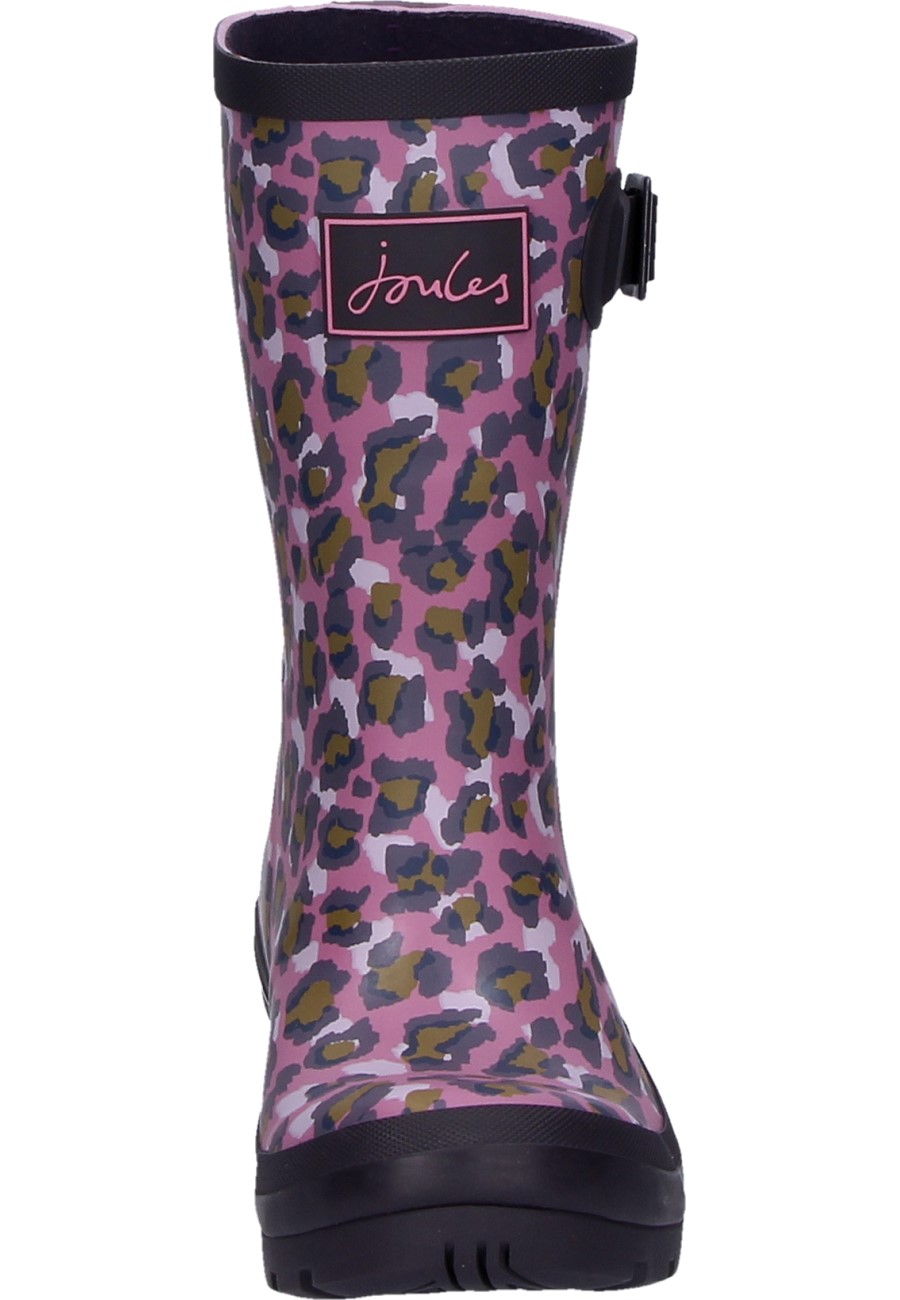 joules pink leopard wellies