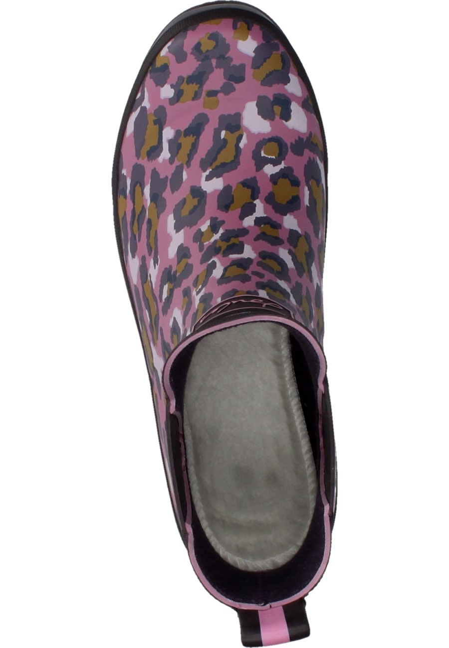 joules pink leopard wellibob