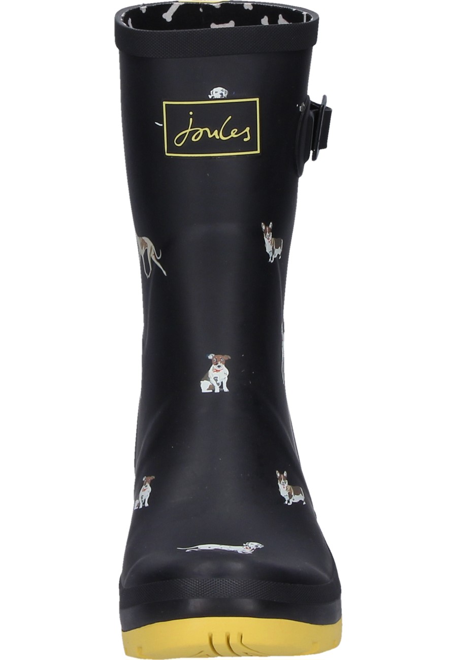 Joules black dog sales wellies