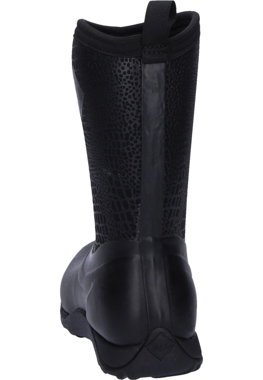 black croc print boots