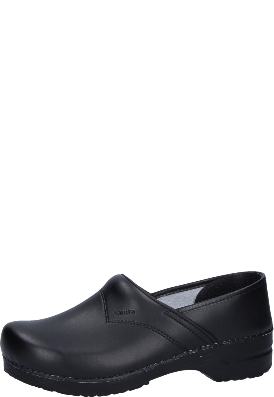 PU-CLOG with heel protection black from 