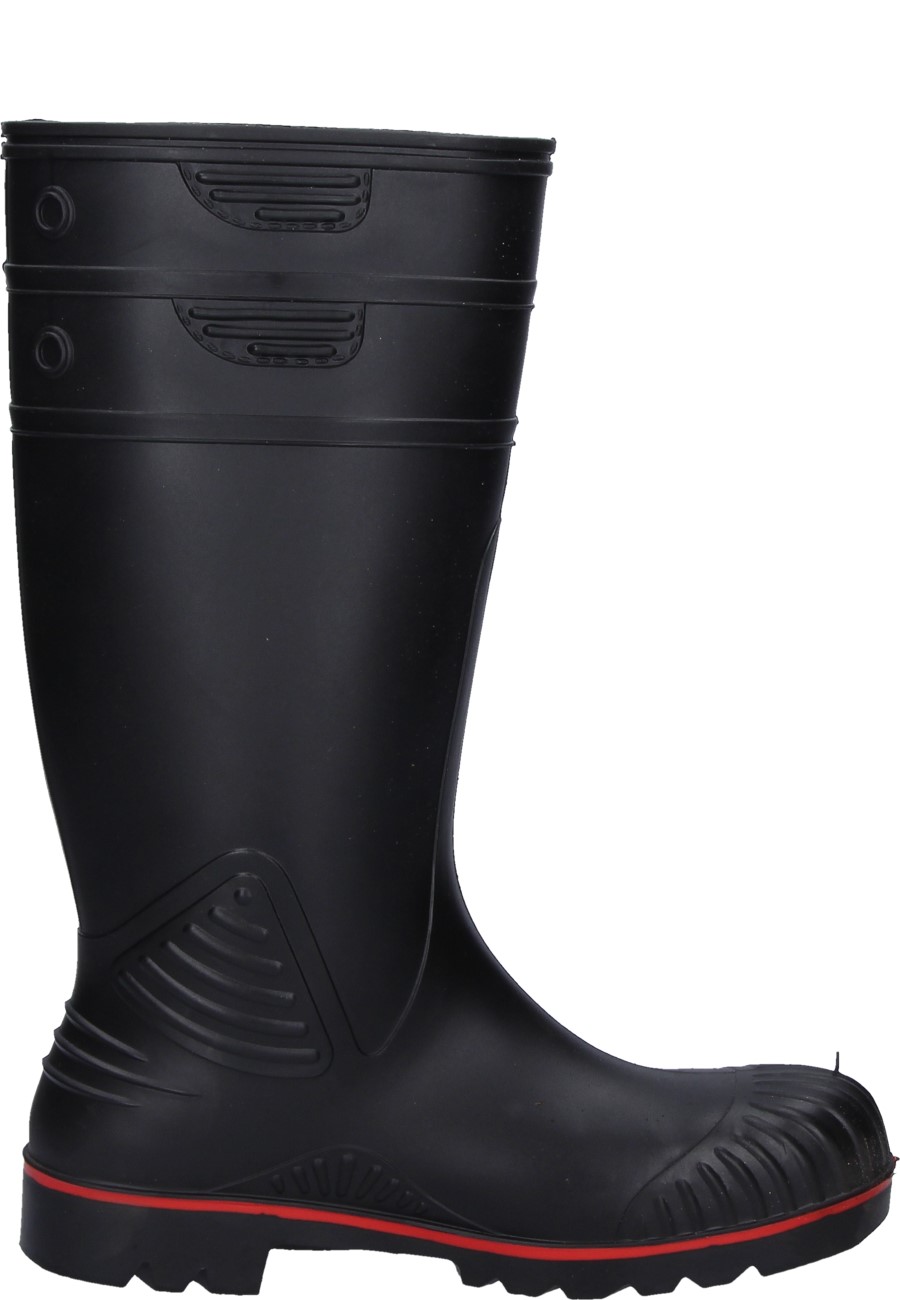 Dunlop Acifort Wellington boots in black with steel toe cap and midsole to EN345