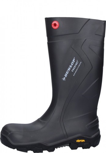 Purofort Full Safety Rubber Boots Expander in gray from Dunlop