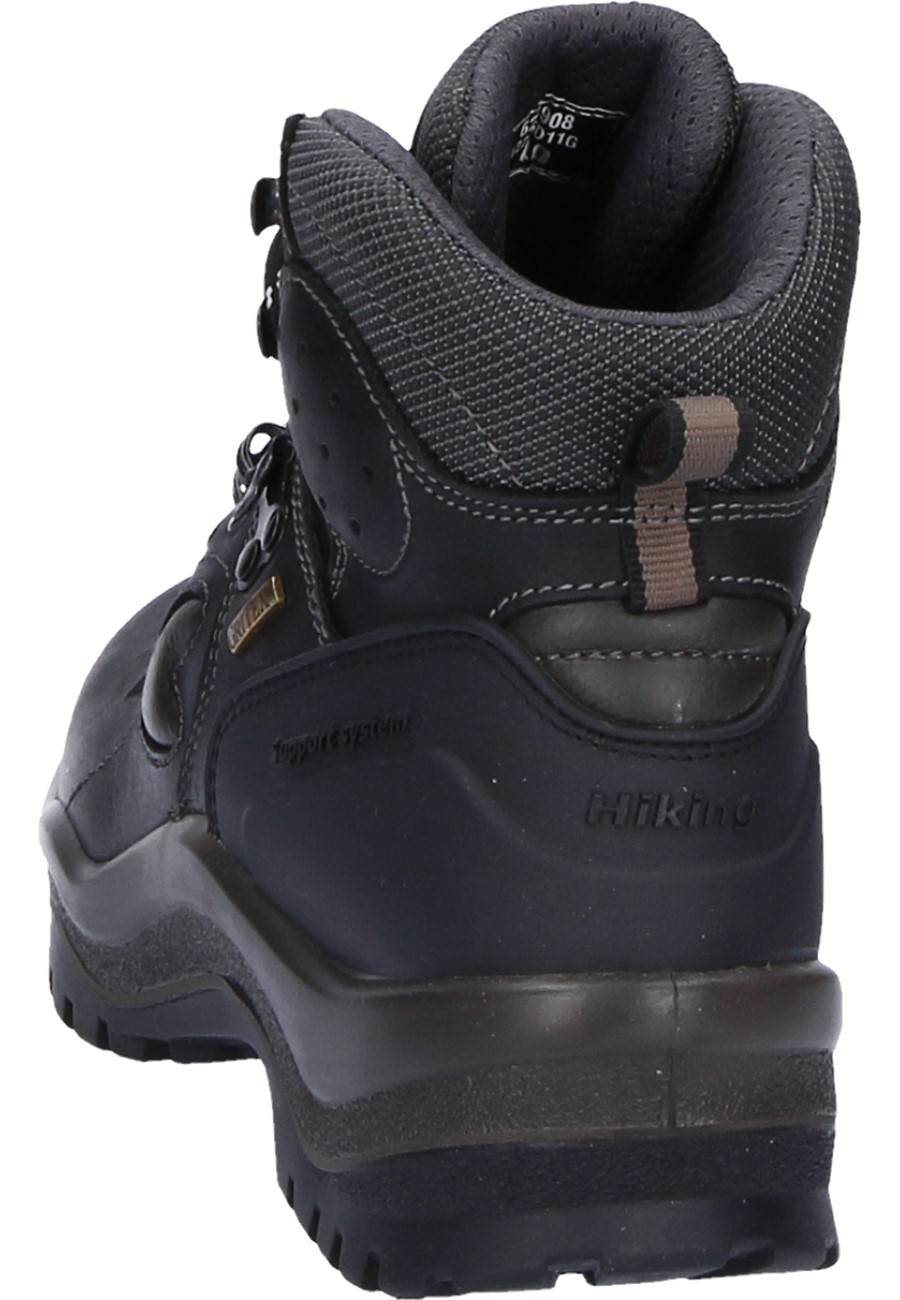 Grisport Black Lace-Up Trekking Boots - made from oiled leather, with ...