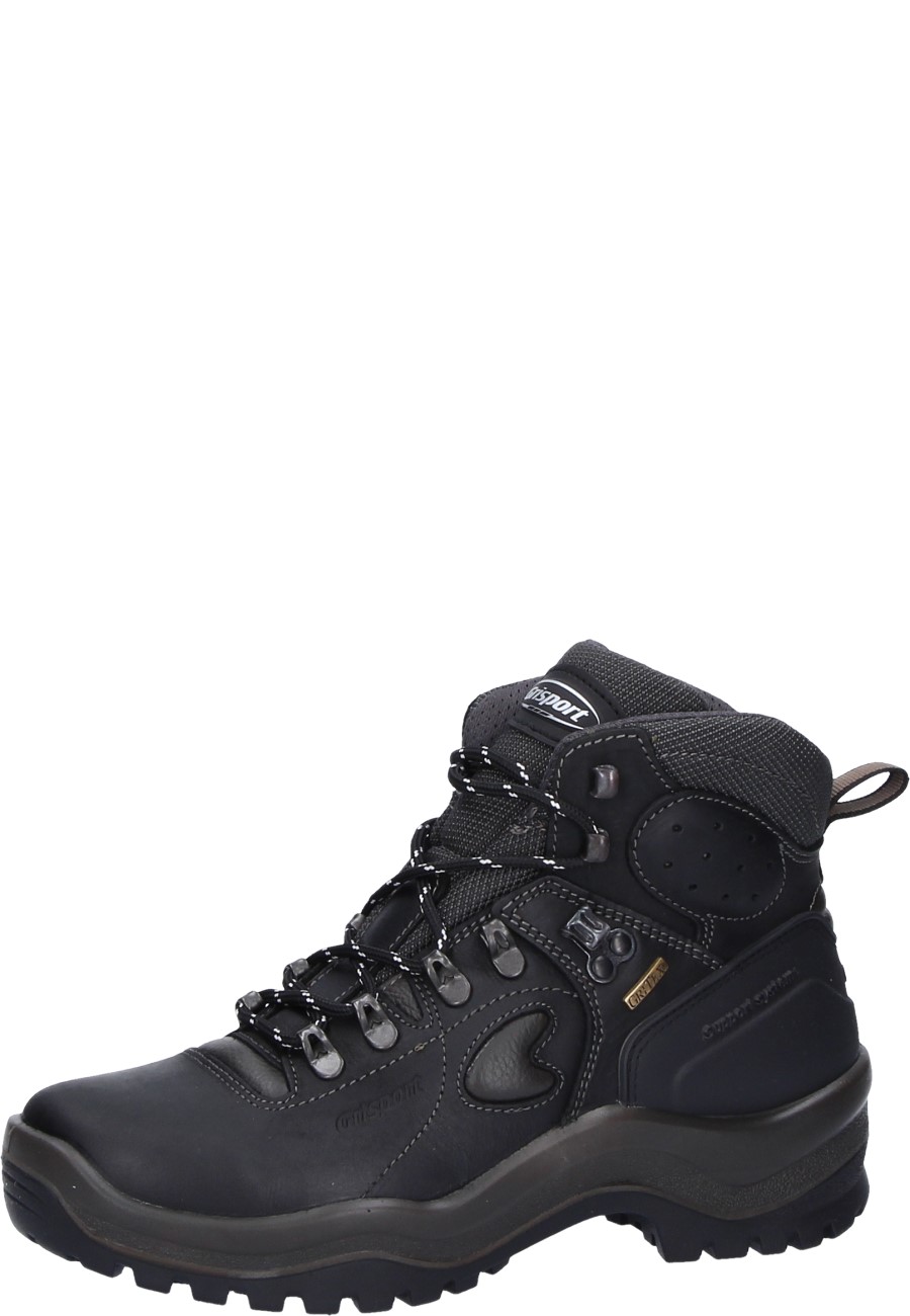 black lace up hiking boots