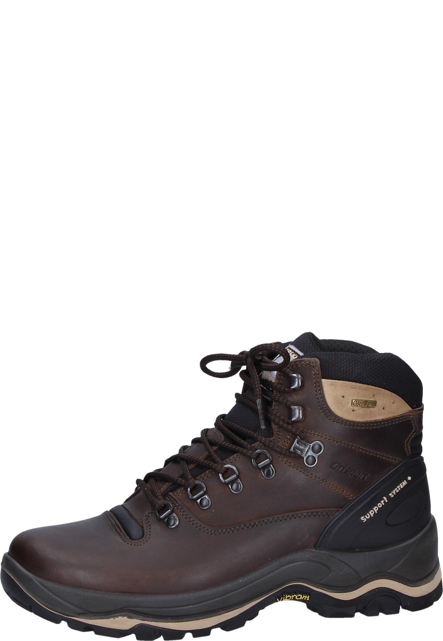 Grisport Brown Ankle-High Oiled Leather 
