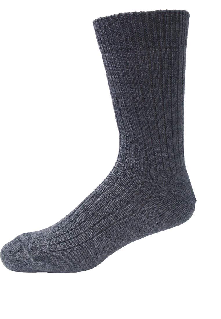 Short Norwegian Socks in grey by NORDPOL - made of Virgin Wool ...