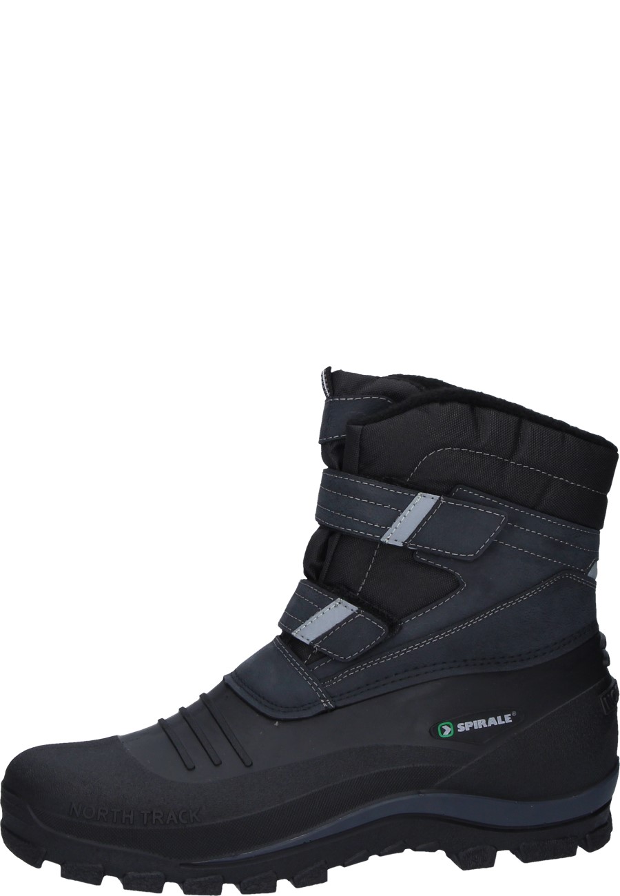 Spirale Velcro Boots In Black With Velcro Fastening