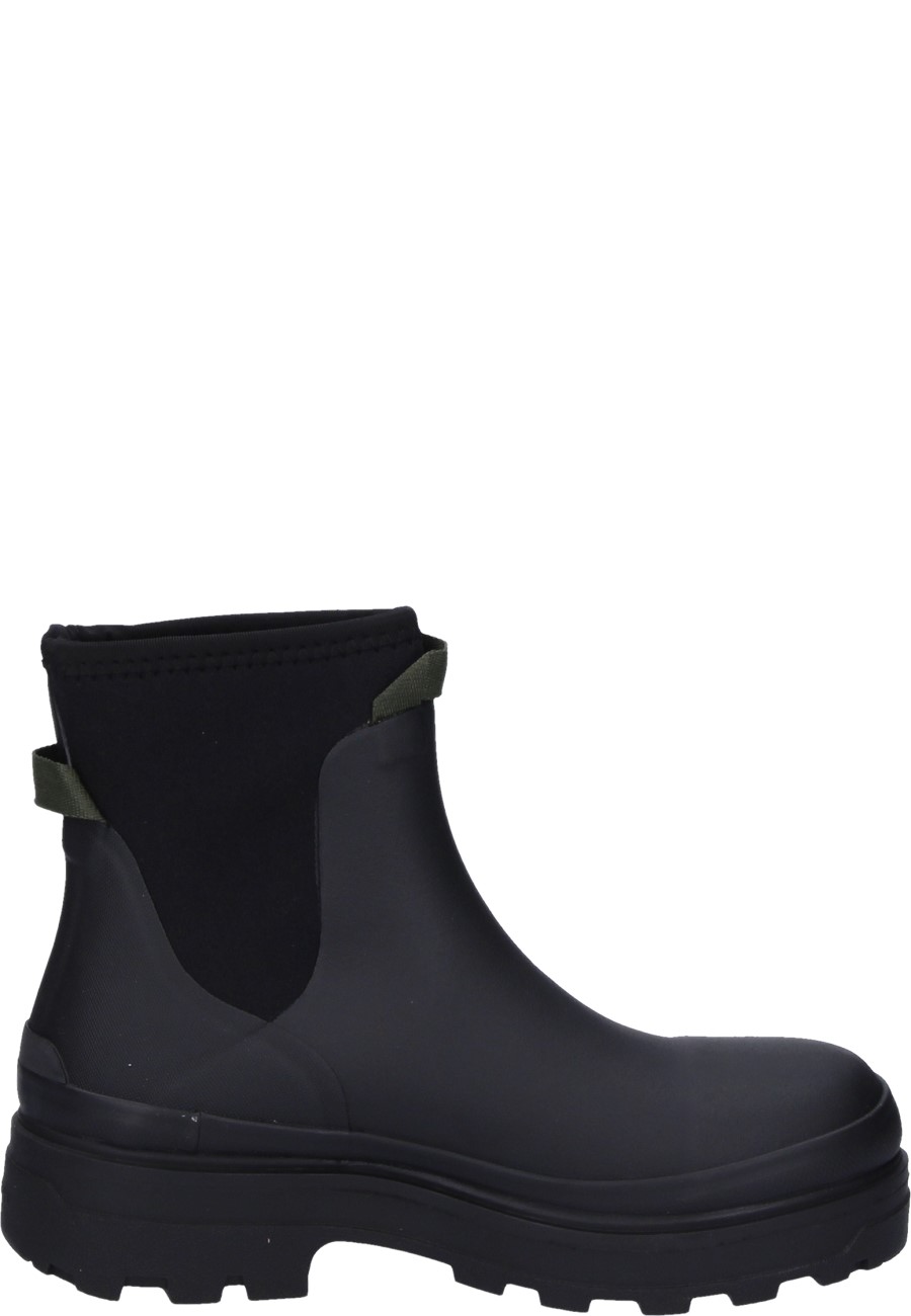 Trendy rubber ankle boot BLASIA CHELSEA black for women